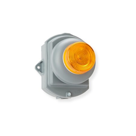 Wl Jenkins Audible & Visual, Single Stroke, 24VDC, 73-75 dB, Steel, Grey, Weather Proof Back Box Mount 1344WP-A